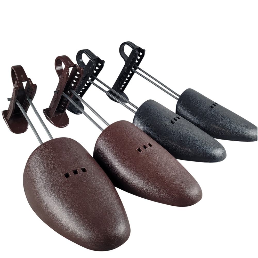 Mixed Lot Shu-tree Shoe Trees Black Brown Adjustable Mens Shapers Stretchers Vtg